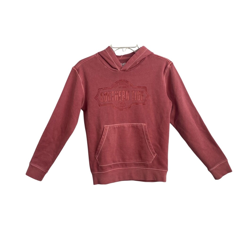 Southern Tide Youth Large 12 - 14 Mauve Long Sleeve Hoodie Sweatshirt